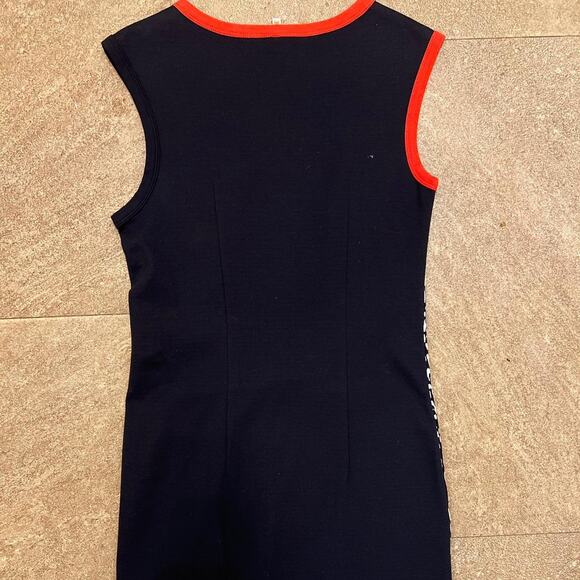 Cop Copine Sleeveless Bodycon Dress Black White Red Trim Animal Print – Size S - Picture 6 of 8